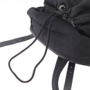 Saint Laurent Backpack Canvas Black Silver Auth ka7053-21