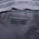 Saint Laurent Backpack Canvas Black Silver Auth ka7053-22