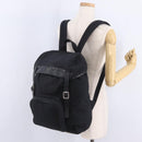 Saint Laurent Backpack Canvas Black Silver Auth ka7053-30