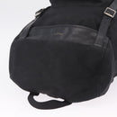 Saint Laurent Backpack Canvas Black Silver Auth ka7053-6