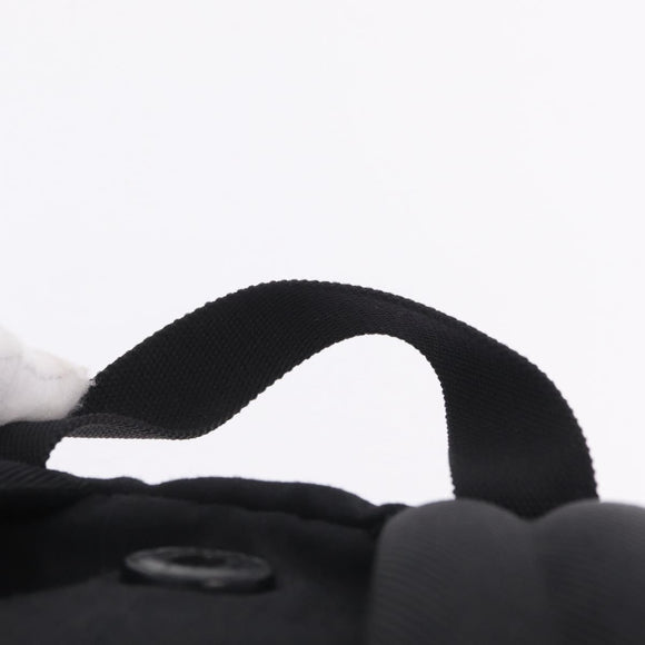 Saint Laurent Backpack Canvas Black Silver Auth ka7053