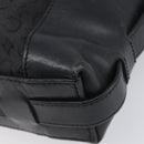 CELINE C Macadam Canvas Shoulder Bag Black Silver Auth ka7054-12