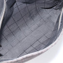 CELINE C Macadam Canvas Shoulder Bag Black Silver Auth ka7054-17