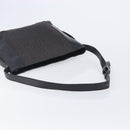 CELINE C Macadam Canvas Shoulder Bag Black Silver Auth ka7054-7