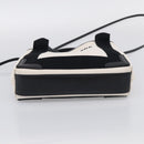 Balenciaga Navy Cabas XS Hand Bag Canvas 2way Black White 390346 Auth ka7055-11