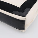 Balenciaga Navy Cabas XS Hand Bag Canvas 2way Black White 390346 Auth ka7055-14