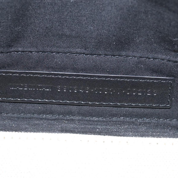 Balenciaga Navy Cabas XS Hand Bag Canvas 2way Black White 390346 Auth ka7055