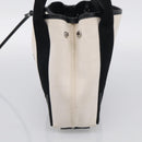 Balenciaga Navy Cabas XS Hand Bag Canvas 2way Black White 390346 Auth ka7055-5