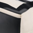 Balenciaga Navy Cabas S Hand Bag Canvas Black White 339933 Auth ka7056A-10