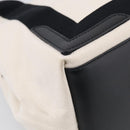 Balenciaga Navy Cabas S Hand Bag Canvas Black White 339933 Auth ka7056A-11