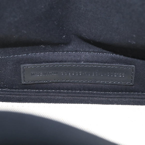 Balenciaga Navy Cabas S Hand Bag Canvas Black White 339933 Auth ka7056A