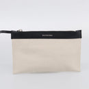 Balenciaga Navy Cabas S Hand Bag Canvas Black White 339933 Auth ka7056A-19