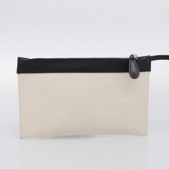 Balenciaga Navy Cabas S Hand Bag Canvas Black White 339933 Auth ka7056A