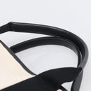 Balenciaga Navy Cabas S Hand Bag Canvas Black White 339933 Auth ka7056A-8