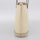 Salvatore Ferragamo Tote Bag Patent Leather Ivory Silver Auth ka7058-4