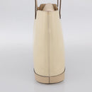 Salvatore Ferragamo Tote Bag Patent Leather Ivory Silver Auth ka7058-5