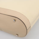 Salvatore Ferragamo Tote Bag Patent Leather Ivory Silver Auth ka7058-8