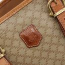 CELINE Macadam Canvas Tote Bag PVC Beige Gold Auth ka7059-15