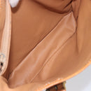 CELINE Macadam Canvas Tote Bag PVC Beige Gold Auth ka7059-17