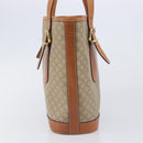 CELINE Macadam Canvas Tote Bag PVC Beige Gold Auth ka7059-5