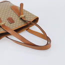 CELINE Macadam Canvas Tote Bag PVC Beige Gold Auth ka7059-7