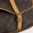 LOUIS VUITTON Monogram Saumur 35 Shoulder Bag M42254 LV Auth ka706-18