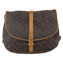 LOUIS VUITTON Monogram Saumur 35 Shoulder Bag M42254 LV Auth ka706-13