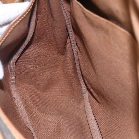 LOUIS VUITTON Monogram Saumur 35 Shoulder Bag M42254 LV Auth ka706