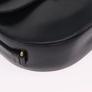 Cartier Shoulder Bag Leather Black Gold Auth ka7060A-10