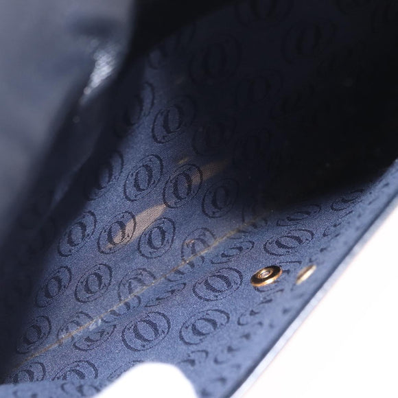 Cartier Shoulder Bag Leather Black Gold Auth ka7060A