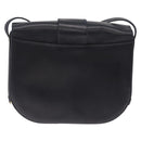 Cartier Shoulder Bag Leather Black Gold Auth ka7060A-3