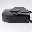 Cartier Shoulder Bag Leather Black Gold Auth ka7060A-4