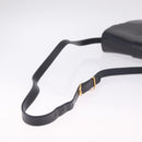 Cartier Shoulder Bag Leather Black Gold Auth ka7060A-7