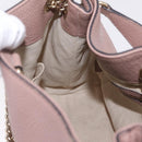 GUCCI Chain Soho Shoulder Bag Leather Pink Gold 308982 Auth ka7062-18
