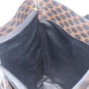 CELINE Macadam Canvas Shoulder Bag PVC Leather Black Gold Auth ka7063V-18