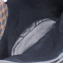 CELINE Macadam Canvas Shoulder Bag PVC Leather Black Gold Auth ka7063V-22