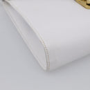 Salvatore Ferragamo Shoulder Bag Leather White Gold Auth ka7065-12