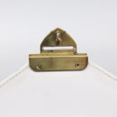 Salvatore Ferragamo Shoulder Bag Leather White Gold Auth ka7065-16
