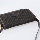 LOEWE Shoulder Bag Canvas Dark Brown Gold Auth ka7066-6