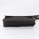 LOEWE Shoulder Bag Canvas Dark Brown Gold Auth ka7066-9