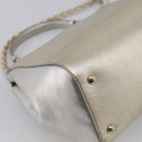 Salvatore Ferragamo Vala Hand Bag Leather 2way Gold Auth ka7067-15