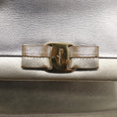 Salvatore Ferragamo Vala Hand Bag Leather 2way Gold Auth ka7067-16