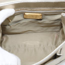 Salvatore Ferragamo Vala Hand Bag Leather 2way Gold Auth ka7067-20