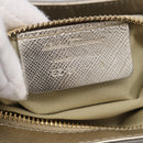 Salvatore Ferragamo Vala Hand Bag Leather 2way Gold Auth ka7067-27