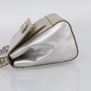 Salvatore Ferragamo Vala Hand Bag Leather 2way Gold Auth ka7067-4