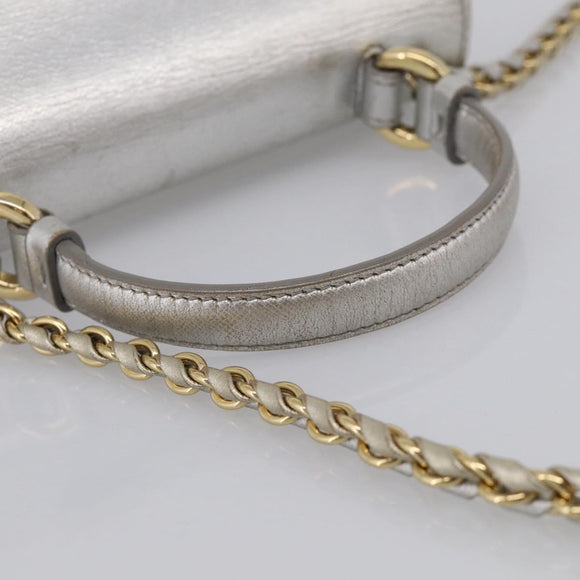 Salvatore Ferragamo Vala Hand Bag Leather 2way Gold Auth ka7067