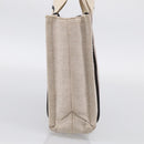 Chloe Woody Hand Bag Canvas White Auth ka7069-4