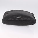 PRADA Shoulder Bag Leather Black Silver Auth ka7071V-11