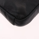 PRADA Shoulder Bag Leather Black Silver Auth ka7071V-15