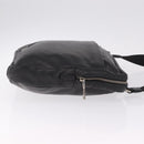 PRADA Shoulder Bag Leather Black Silver Auth ka7071V-4